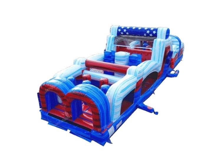 Blue Marble Inflatable Obstacle Course